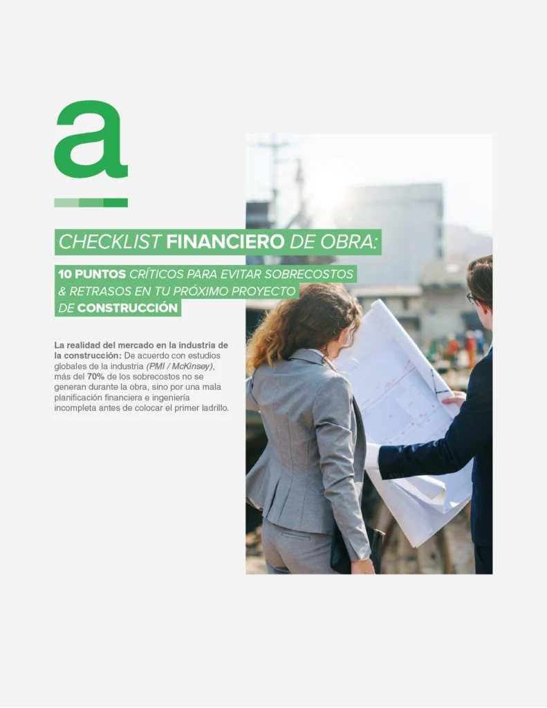 CHECKLIST FINANCIERO DE OBRA - Gerencia de Proyectos de Construcción